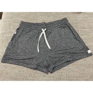 Vuori Performance Jogger Shorts Heather Gray Drawstring Athletic Lounge Size M